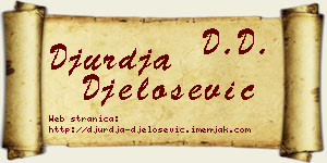 Đurđa Đelošević vizit kartica